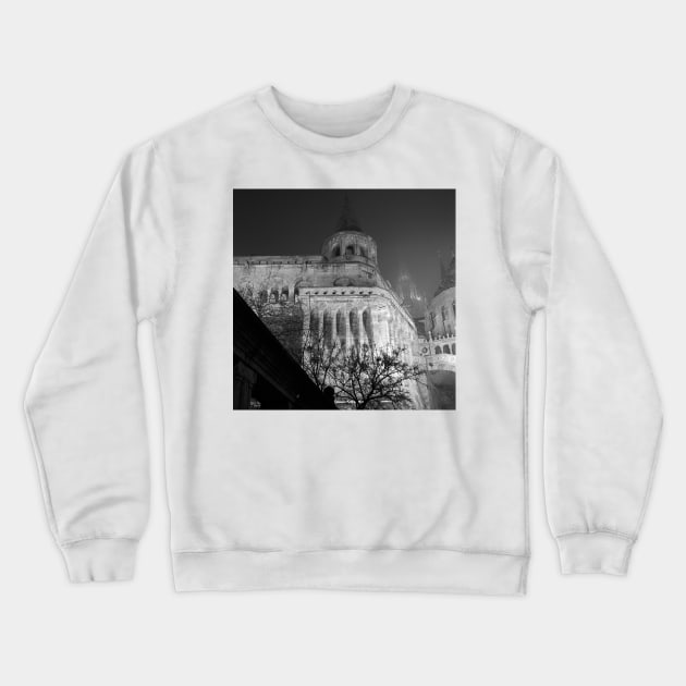 Fisherman's Bastion (Halászbástya), Budapest Crewneck Sweatshirt by rodneyj46